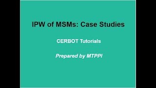 CERBOT - Inverse Probability Weighting (IPW) Case Studies