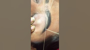 Eyebrows threading tutorial//eyebrows threading tutorial