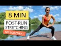 8 دقائق من تمارين التمدد بعد الجري تهدئة العدائين بدون معدات