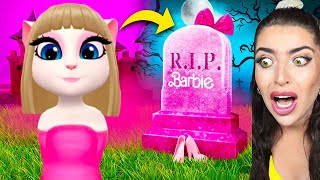 Barbie VS Talking Angela BIRTH TO DEATH!! (BYE BARBIE!)