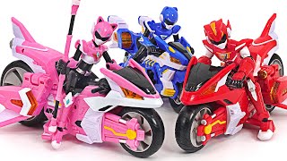 Miniforce V-Rangers Gina V and Gina wing V! Transform into a hover bike! | DuDuPopTOY