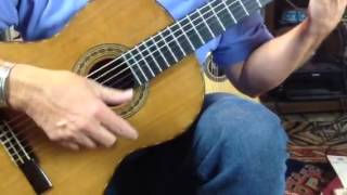 Learning strums index thumb on guitar ( classical guitar )