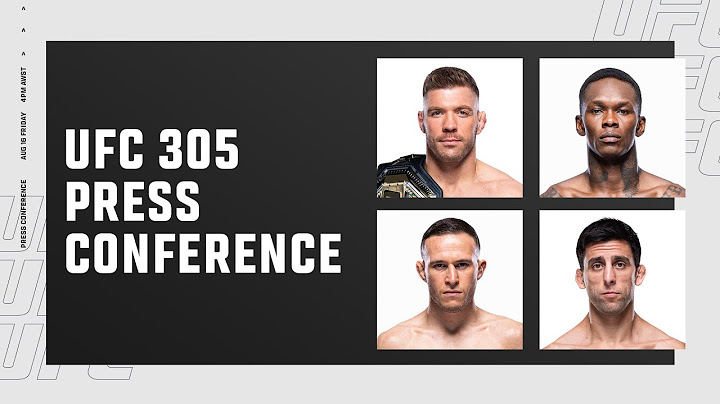 UFC 305: Pre-Fight Press Conference