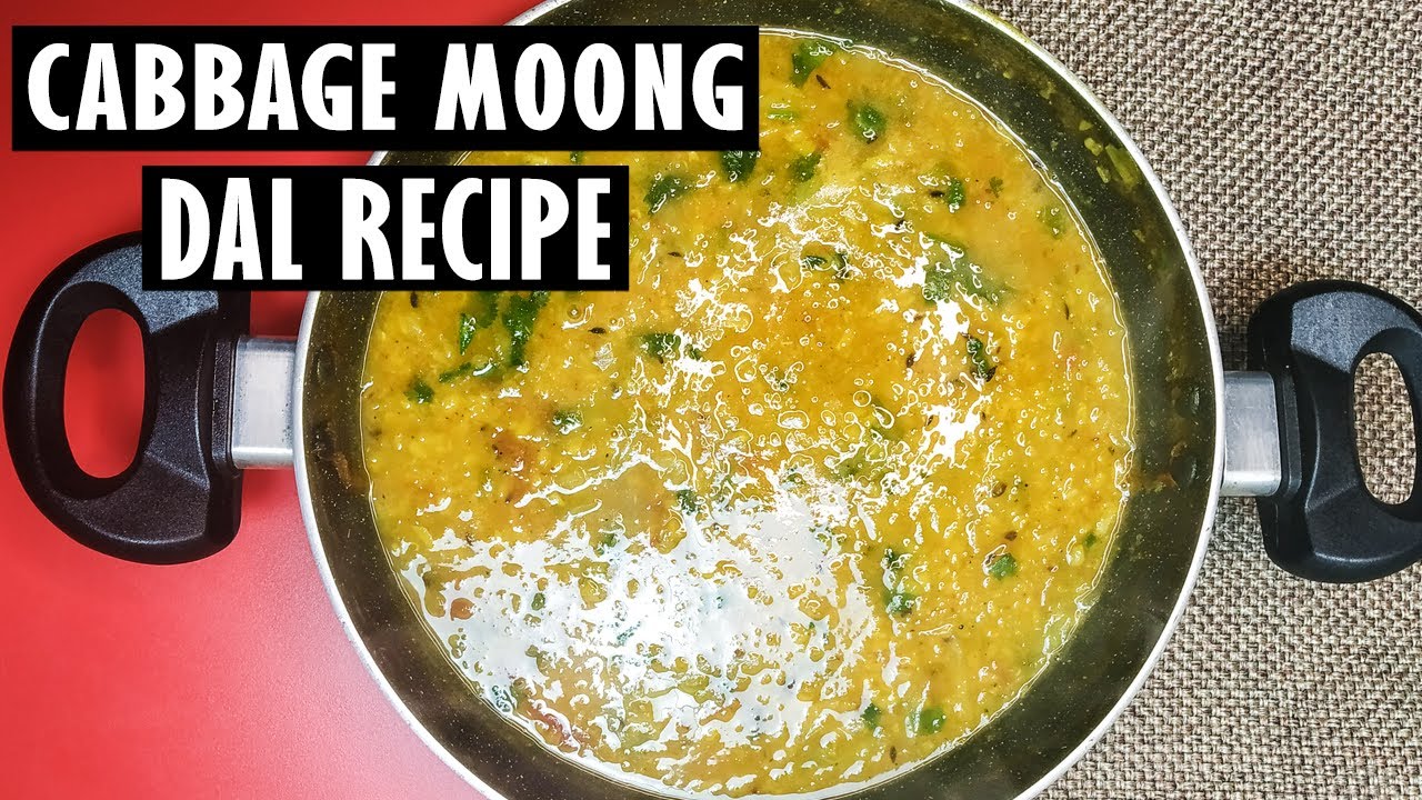 Cabbage Moong Dal Recipe (Cabbage+Green Gram+Gluten Free) YouTube