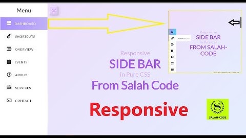 Responsive Animated Sidebar Menu From Scratch with html & css