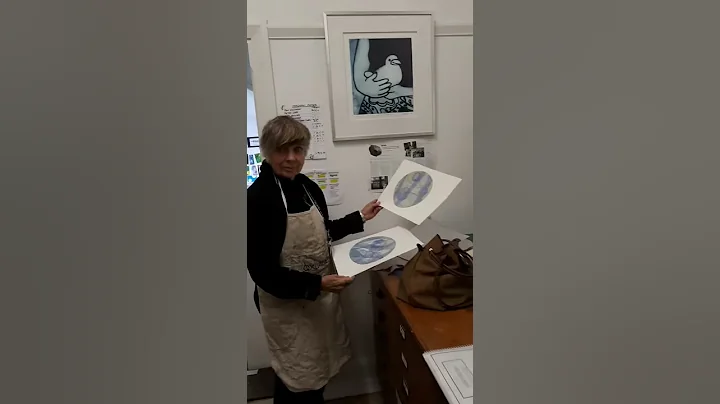 Jean Aitken in the Printmakers' studio Tresillian ...