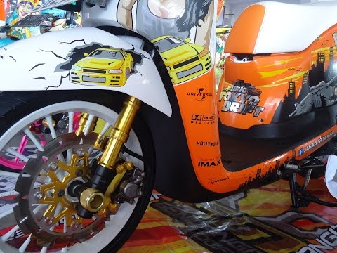 Jdm Style Honda Scoopy Esp 2019 Modifikasi Street Racer