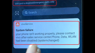 Vivo Y11 | SIM card is Disabled | Emergency Call Only FIX | How to Fix System Failure , No network |