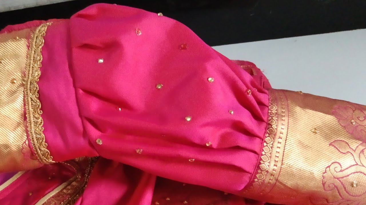 Bahubali sleeves cutting and stiching 🥰puff sleevesfancy sleeves