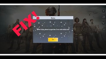 Fix PUBG Mobile Lite  ‘Server is Busy Error Error code: restrict-area | 100% Working Try Kar Lo 🤗