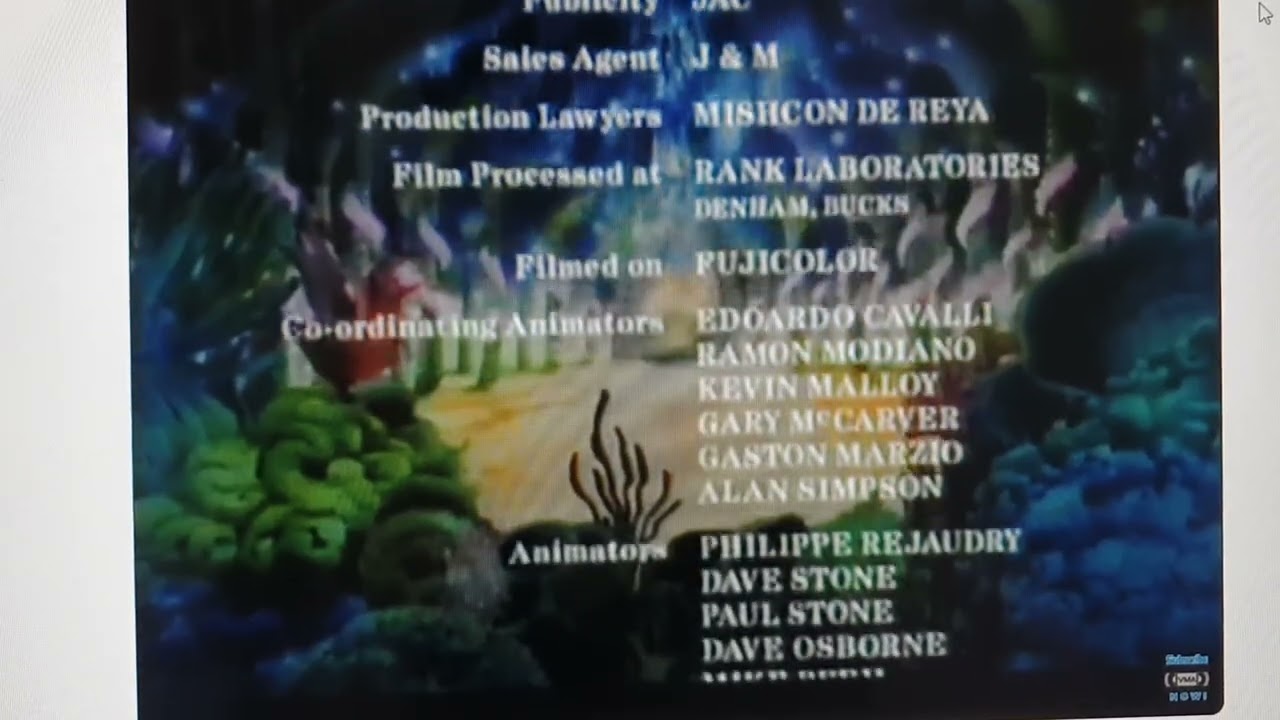 Closing to Freddie as F.R.O.7. in 1995 vhs (South Korea)