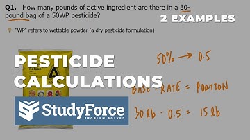 Pesticide Calculations in Horticulture
