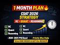 Don't Fail CSAT! Last one month plan before 2026 prelims | Priority Topics from 2020-2025 Papers