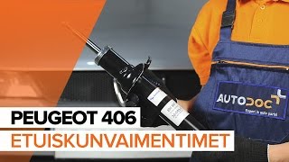 PEUGEOT 406 Etuiskarit ja takaiskarit vaihto: ohjekirja