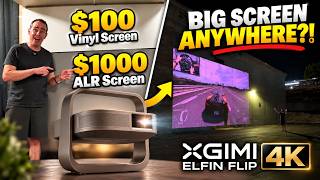 This Tiny 4K Projector Is Better Than I Expected! | XGIMI Elfin Flip 4K