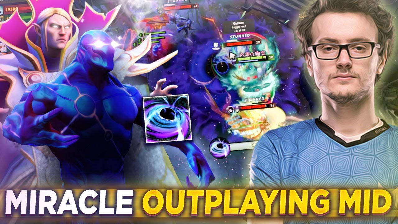 Miracle Back To Mid Outplaying Old Teammates Matu & w33 - Miracle- Back to Invoker Dota 2
