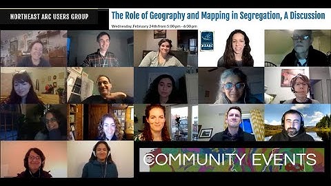 NEARC Event: The Role of Geography and Mapping in Segregation