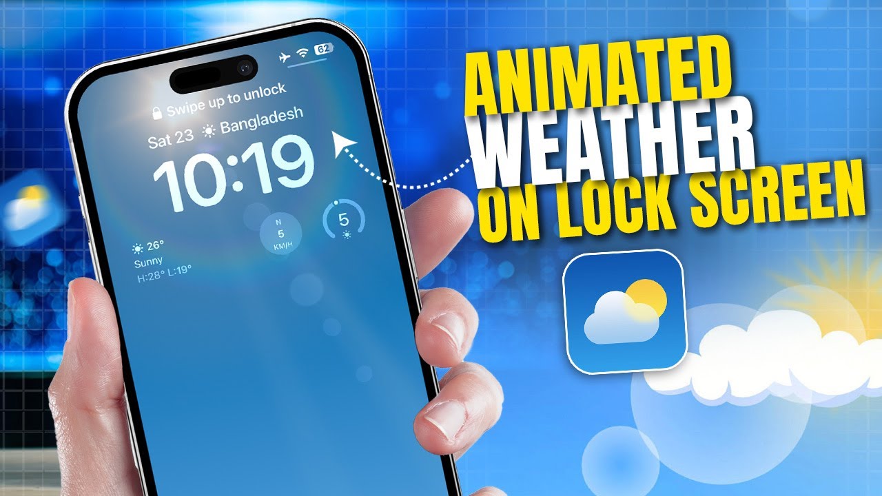 How to Set Animated Weather on Your Lock Screen Wallpaper on iPhone | iOS Weather Lock Screen