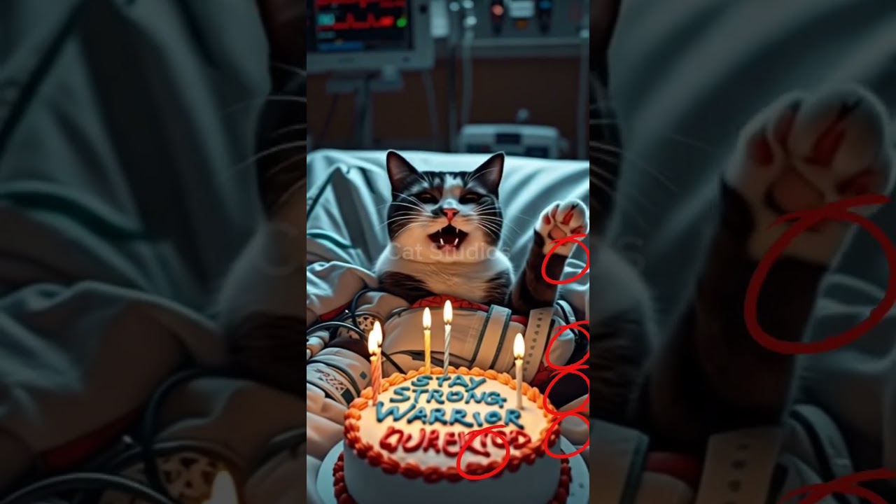 #happybirthday #funny #kitten #animalintelligence #kucing #cute #cat #cake #aicats #shorts #short #o