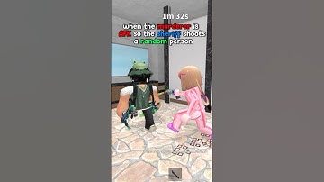 When the MURDERER is AFK in MM2 #roblox #mm2