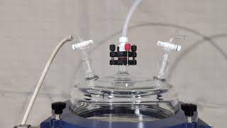 Connection of 100L Filter Glass Reactor with Vacuum Filter and Vacuum Pump