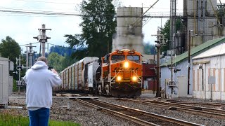 Train after Train at the Chehalis Virtual Railfan Meetup