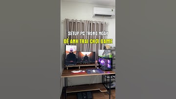 Setup full bộ PC Gaming kèm 2 màn hình trong ngày để anh chơi game #pcsetup #gamingsetup #maianhpc