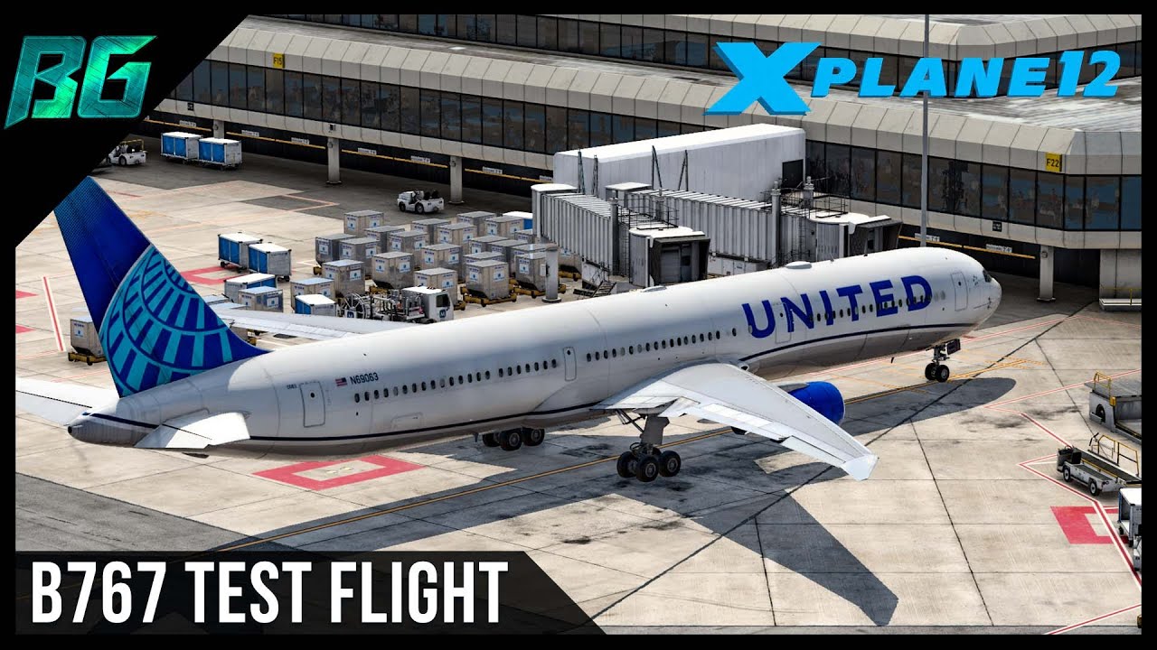 XPlane 12 FF B767 KSFOKDEN w/ORTHO (VATSIM) YouTube