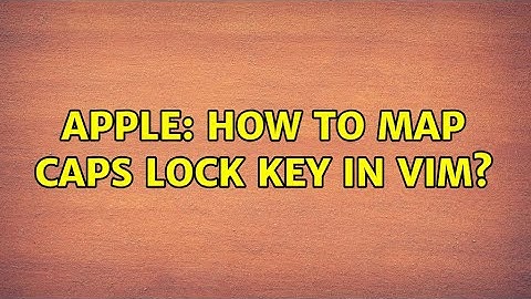 Apple: How to map CAPS LOCK key in Vim? (3 Solutions!!)