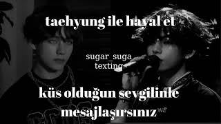 Taehyung Ile Hayal Et- Küs Olduğun Sevgilinle Mesajlaşırsınız Texting