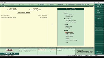 Horizontal And Vertical Lines In Reports Add-on in Tally.ERP9