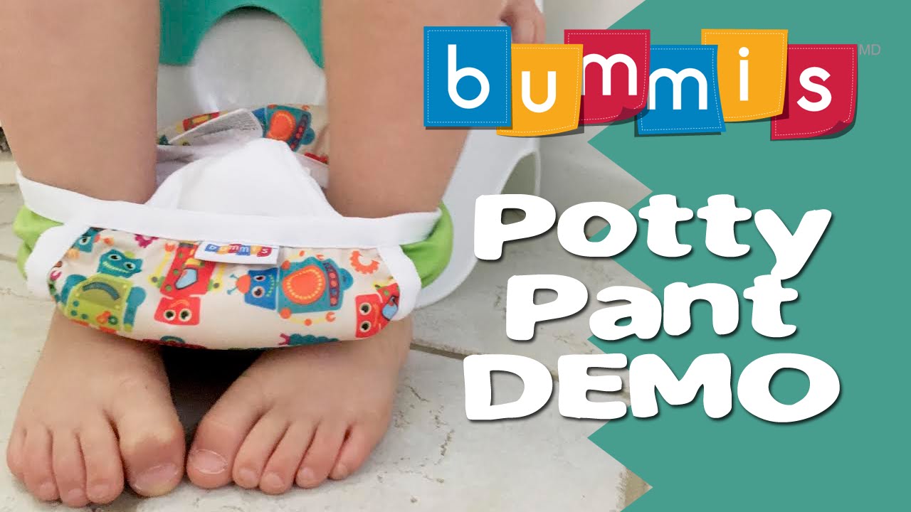 Bummis Potty Pant Potty Training Review / Demo #ClothDiapers 