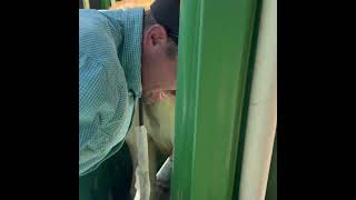 Modern tools(ultrasound)and primitive tools(arm) to preg check your cow!#diy #work #cow