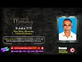 Funeral Service | D.John (77) | Vijay Nivas ,Edavattom, Kundara | On 25.08.2022 | Watch Live On CTV