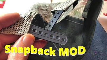 Cap SNAPBACK STRAP REPAIR *Modify a Youth Cap to fit an Adult