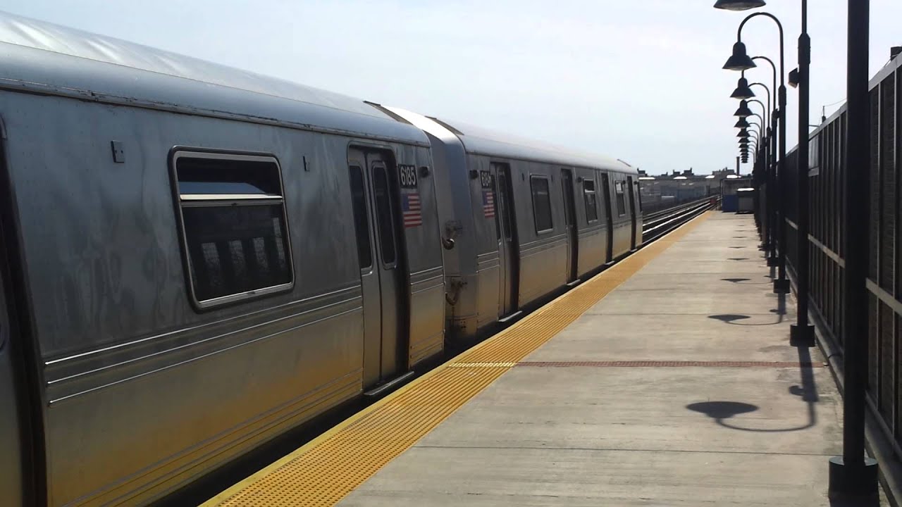 MTA R46 H Train At Beach 67 St [HD} - YouTube