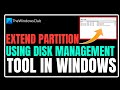Create New, Resize, Extend Partition using Disk Management Tool in Windows 11