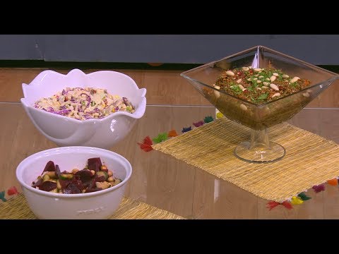 سلطة الكينوا سلطة حمص بالبنجر سلطة مكرونة بالكرنب اتفضلوا عندنا حلقة كاملة