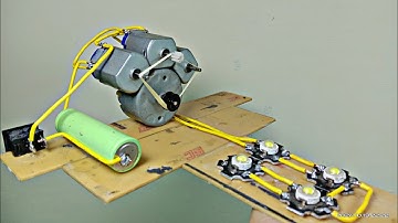 MINI PROTOTYPE GENERATOR MACHINE REVIEW, USING USED DVD DYNAMO AND PARALLEL SYSTEM DC MOTOR AT NIGHT