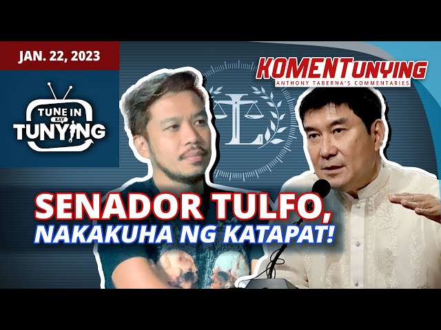 SENADOR TULFO, NAKAKUHA NG KATAPAT! class=