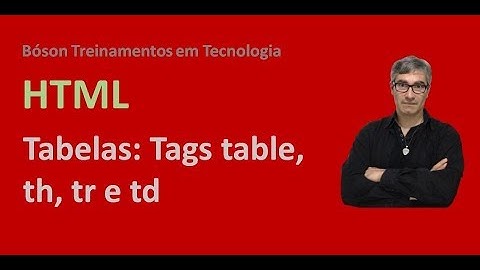 Curso de HTML e CSS - Criando Tabelas (table, th, tr, td) - Parte 1