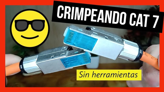 como crimpar o ponchar jack rj45 macho y hembra #rj45 #cables 