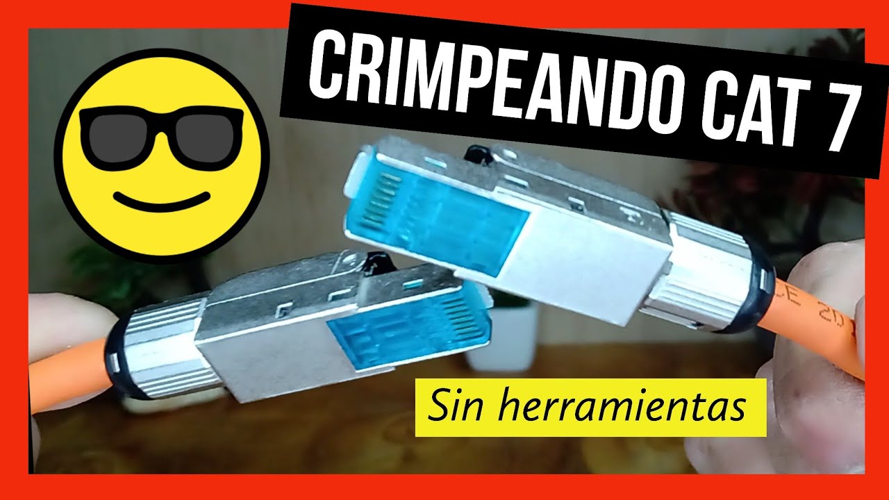 Como crimpear RJ45 CAT 7 sin herramientas 👌 y diferencias de cable UTP CAT  5 - CAT 6 - CAT 7 🔥 