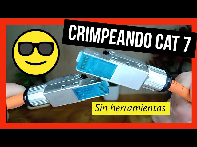 Como crimpear RJ45 CAT 7 sin herramientas 👌 y diferencias de cable UTP CAT  5 - CAT 6 - CAT 7 🔥 