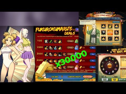 Naruto Online || FukuroKumaru Deals: 10,000 Coupon Strategy on 3 Accounts