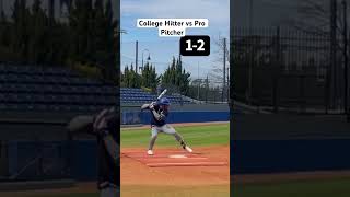 College Hitter vs Pro Pitcher (Double-A)