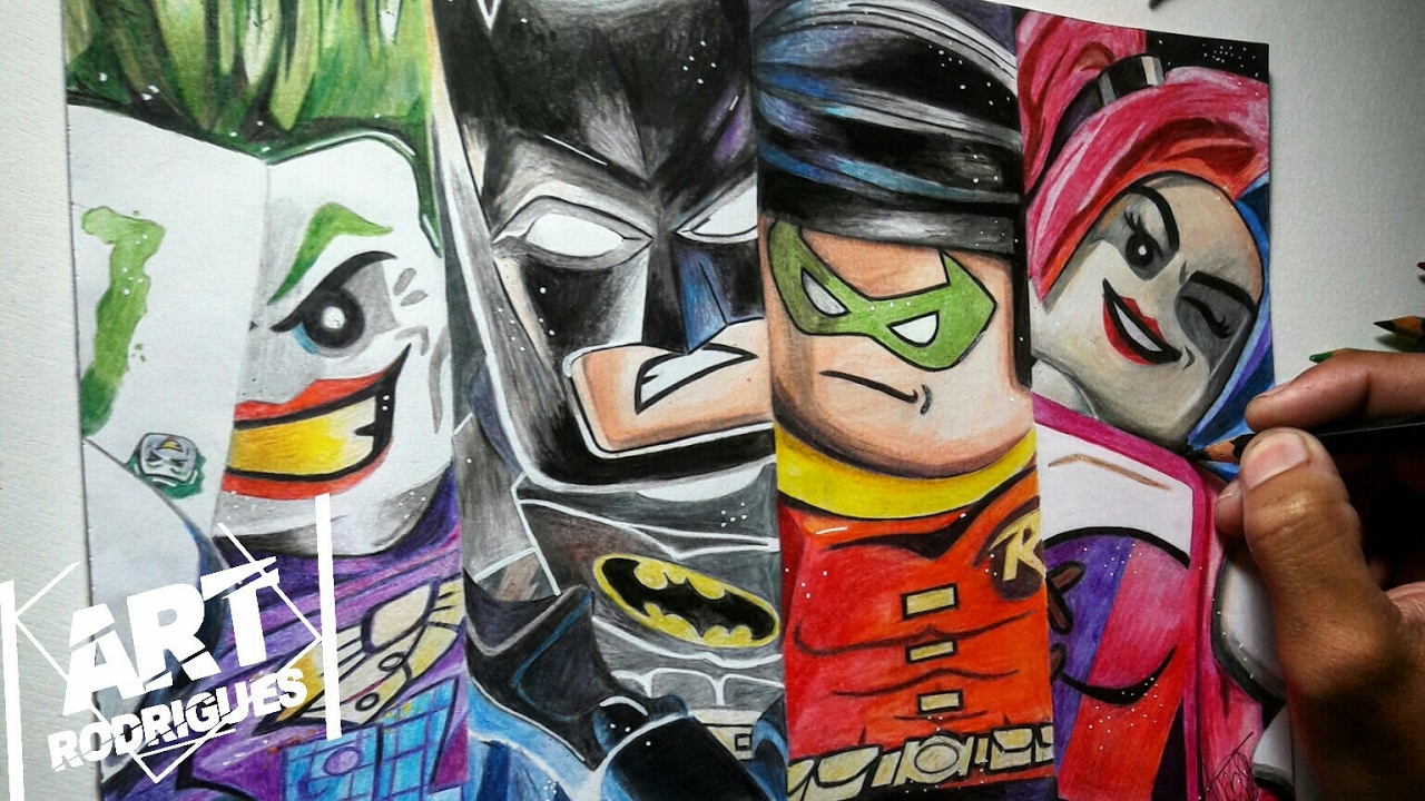 DESENHANDO LEGO BATMAN DRAWING LEGO BATMAN