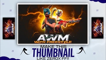 How to make thumbnail like @ZeroxFF on android | Zerox FF jaise thumbnail kaise banaye |