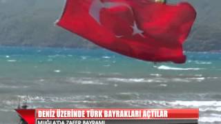 Deni̇z Üzeri̇nde Türk Bayraklari Açtilar