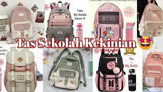 tas sekolah anak sd perempuan backpack import batam anti air 3 ruang